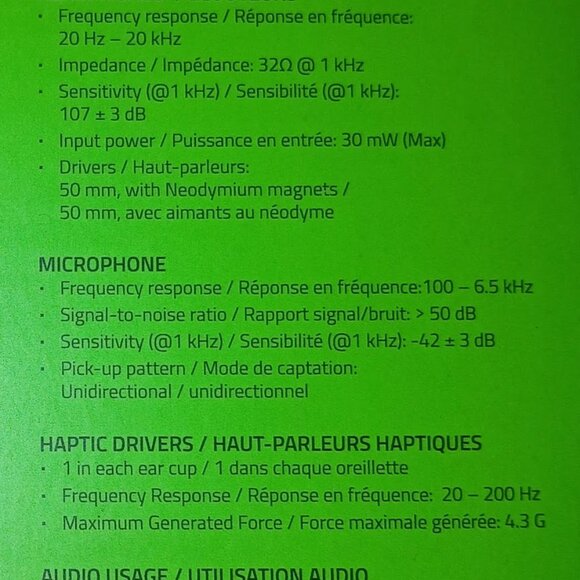 Razer Nari Ultimate Wireless Gaming Headset with Mic and Haptic Technology - Picture 11 of 13